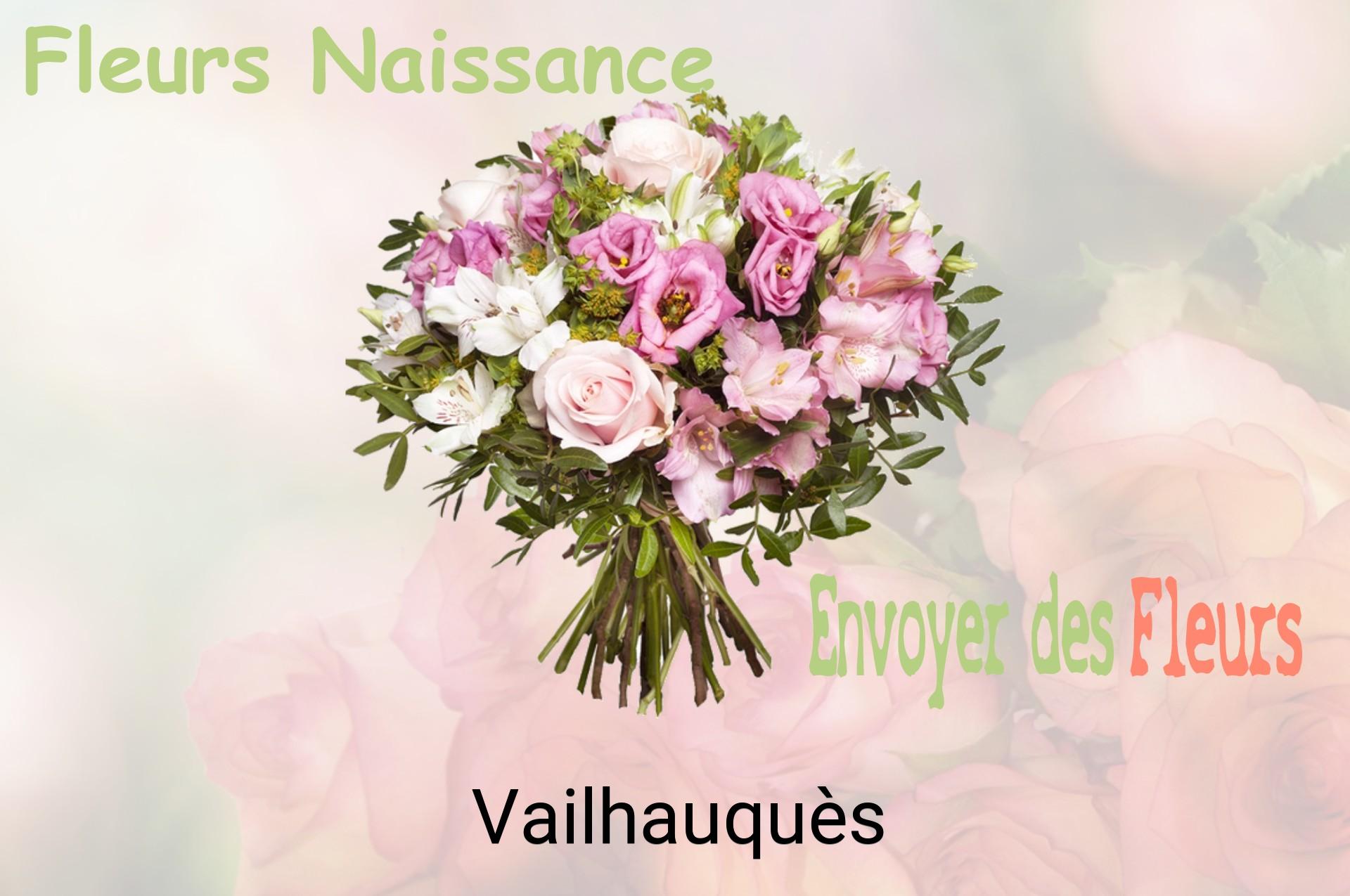 Bouquet de fleurs de naissance livré à Vailhauquès